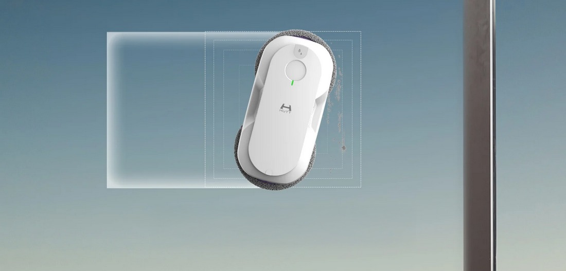 Detalj senzora za detekciju okvira na HUTT DDC56 robotskom čistaču prozora