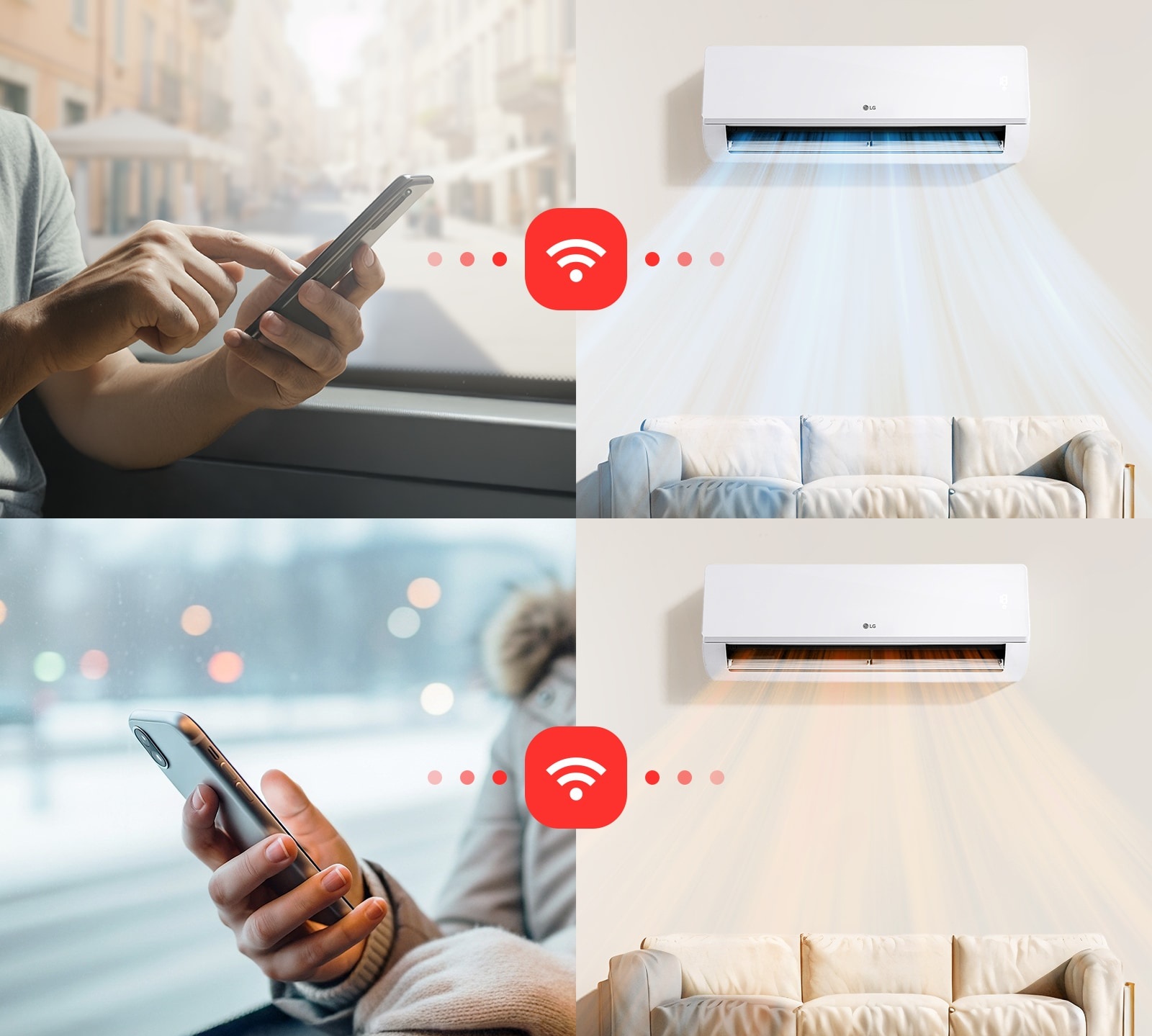 LG EZ12CSN klima uređaj s Wi-Fi upravljanjem putem LG ThinQ aplikacije