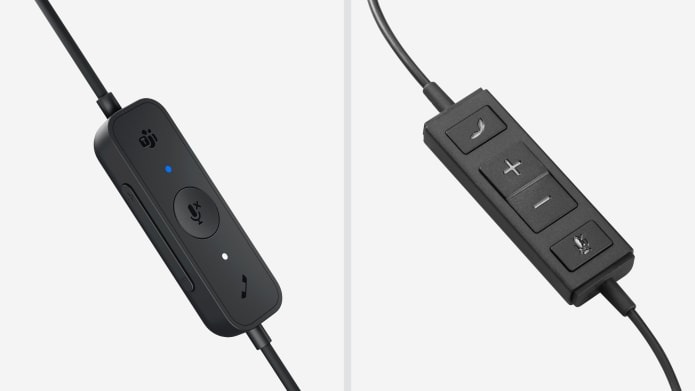 Logitech H570e Stereo – kontrole na kabelu za mute i glasnoću