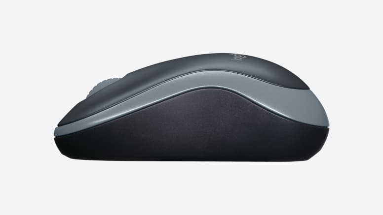 Bočni prikaz Logitech M185 Wireless grey miša