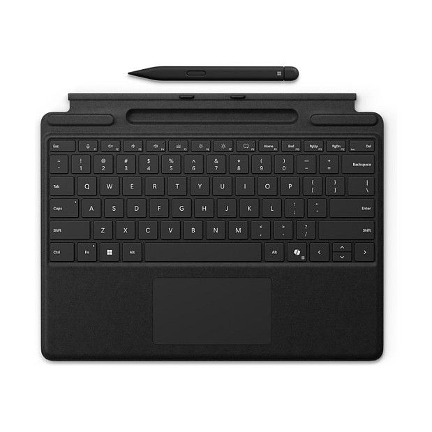 Microsoft Surface Pro tipkovnica s Slim Pen 2 (Black) – prikaz sprijeda
