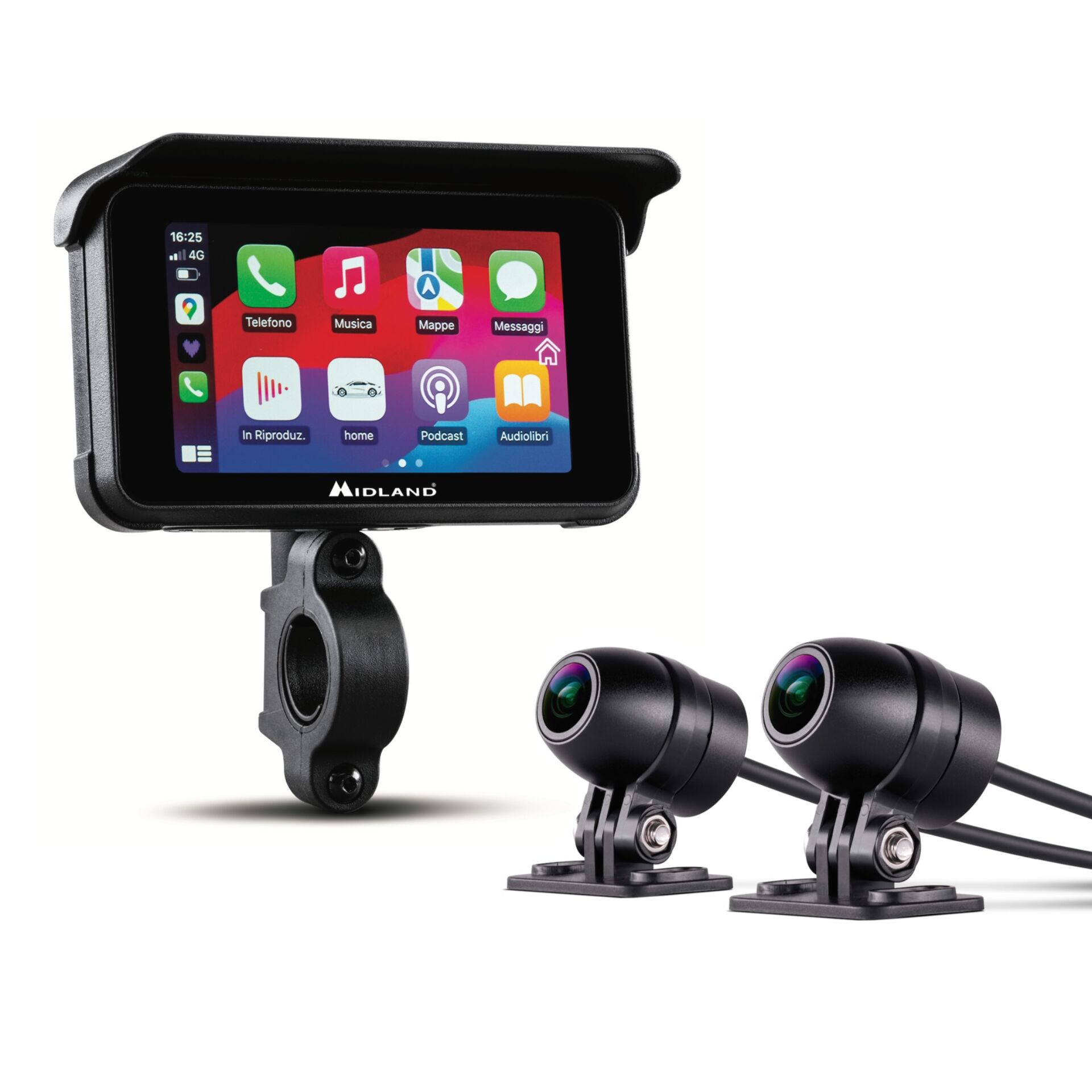 Touchscreen zaslon Midland BikePlay Guardian uređaja