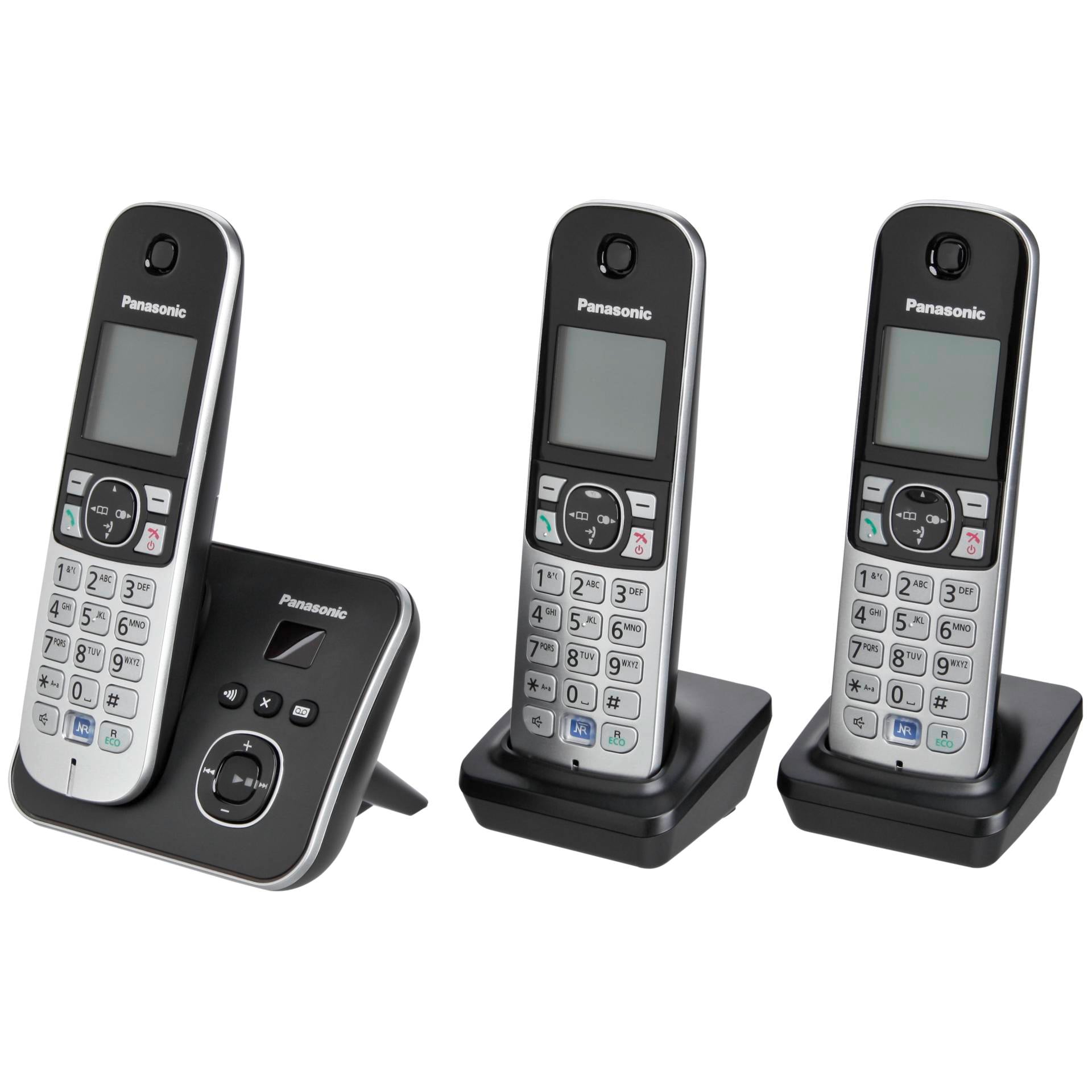 Panasonic KX-TG6823GB black bežični fiksni telefon s tri slušalice