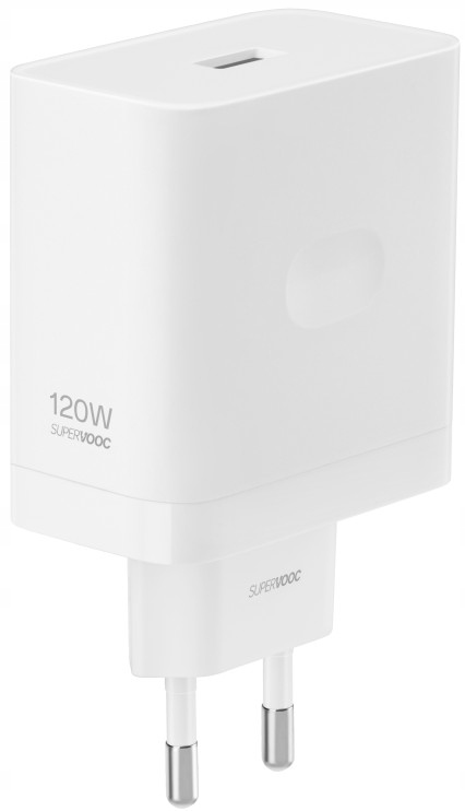 Detalj Realme 120W USB-A SuperVooc Power Adapter – White brzog punjača