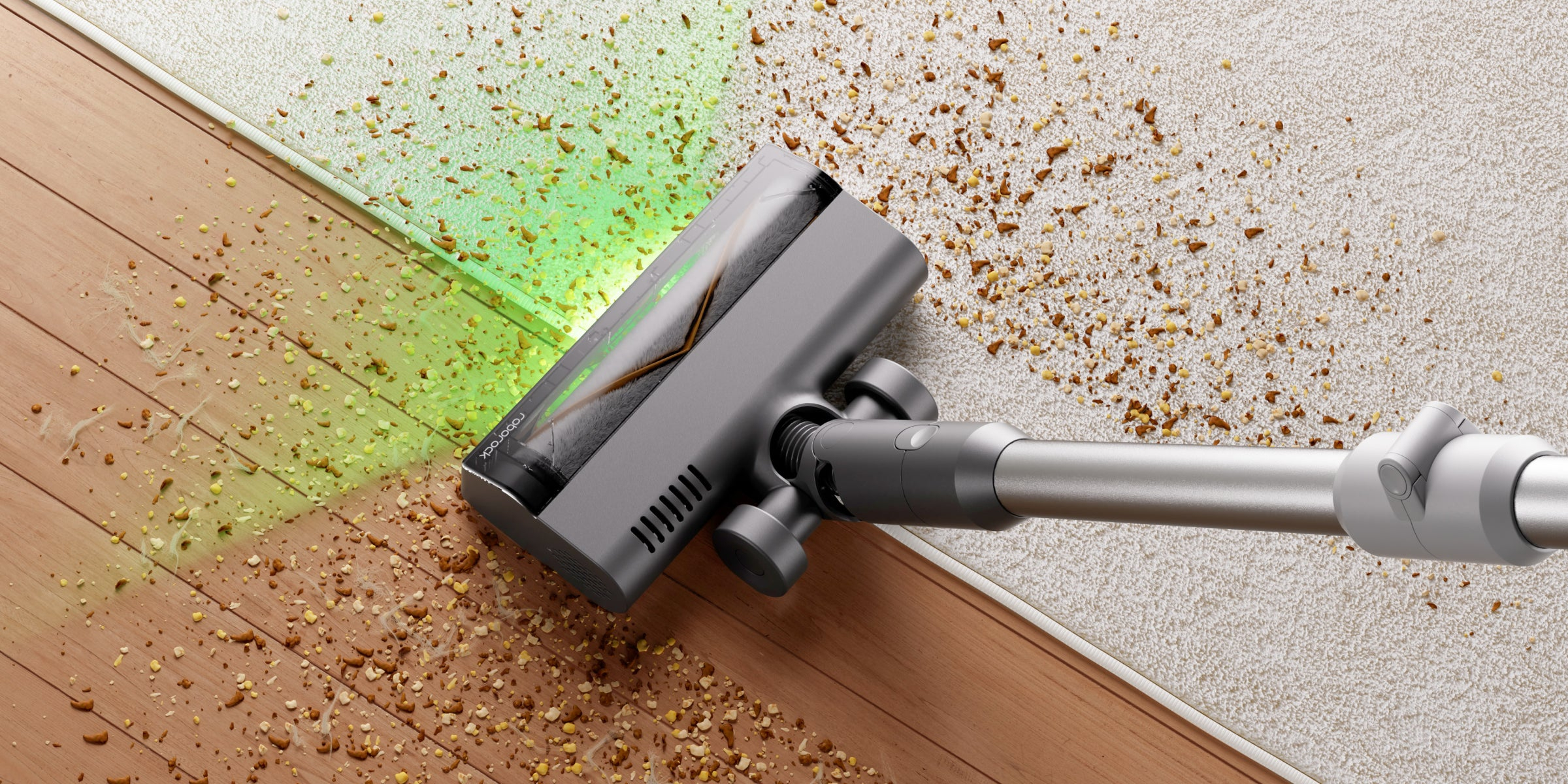Roborock H60 Pro zeleno osvjetljenje