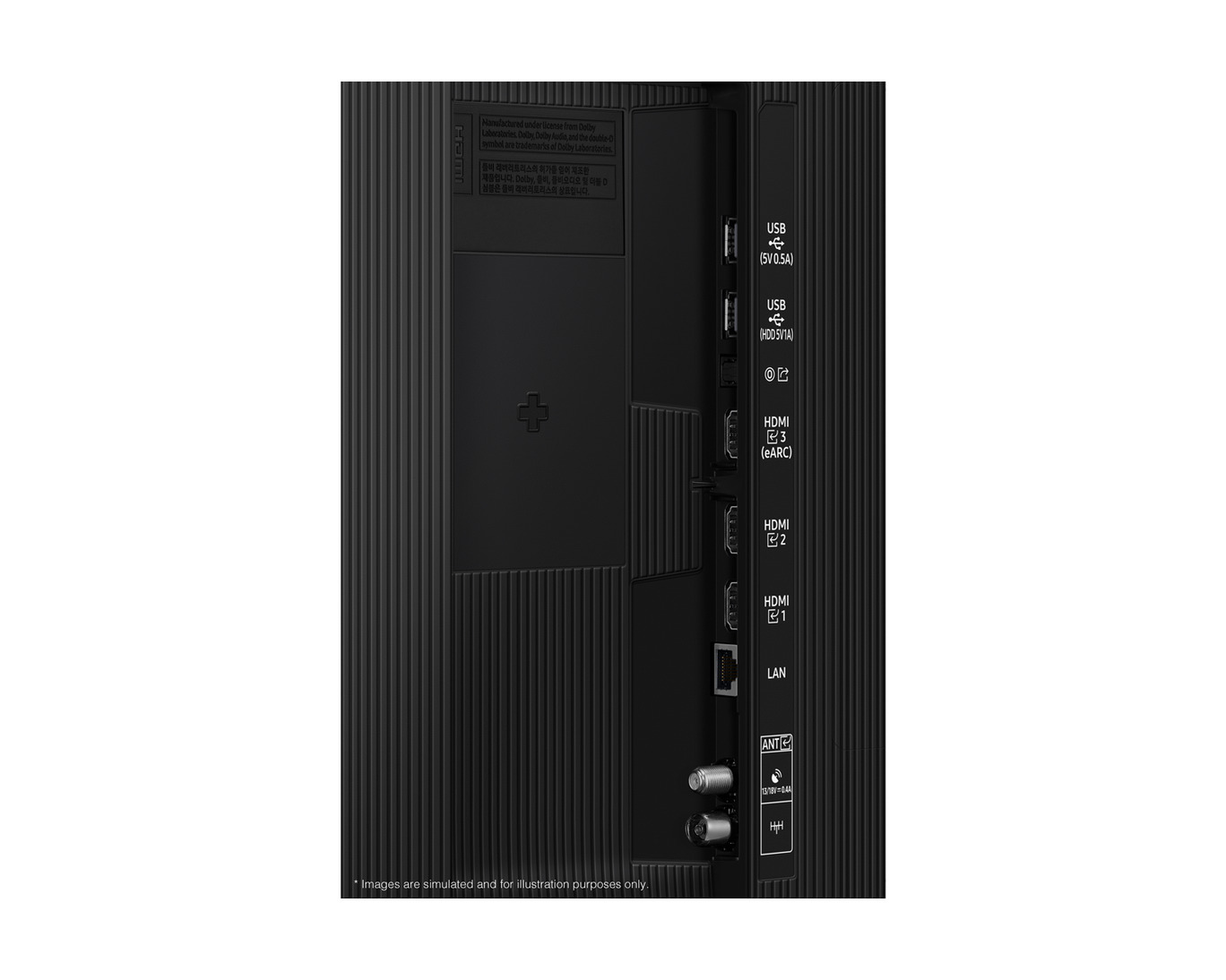Samsung Q8F priključci HDMI USB LAN