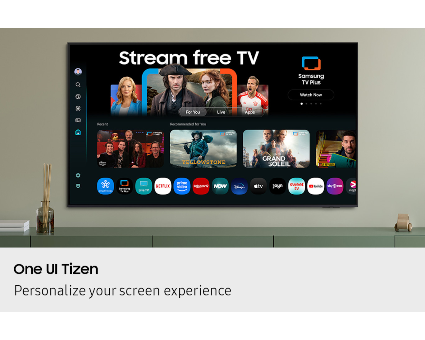 Samsung One UI Tizen Smart TV sučelje