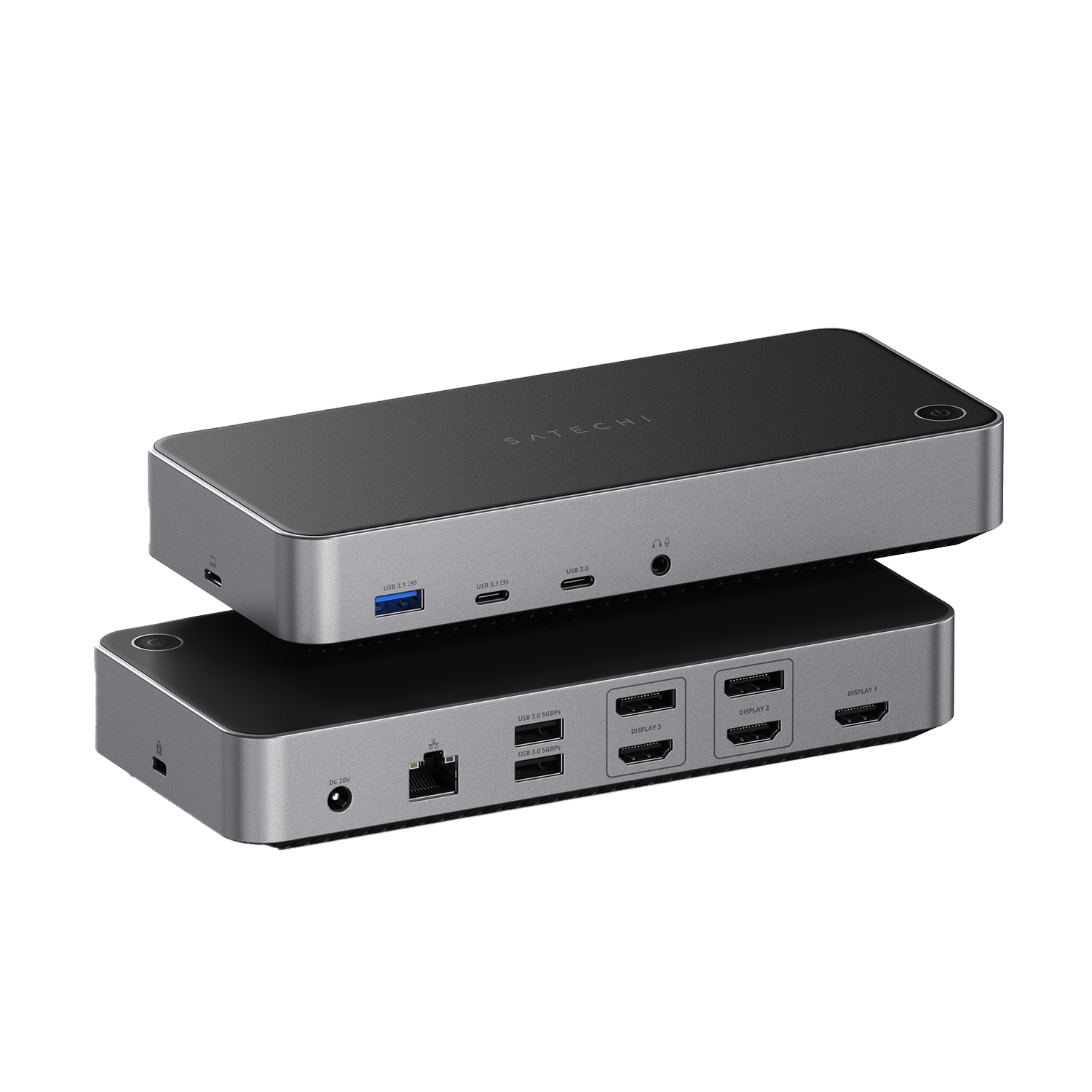 Satechi Triple 4K Display Dock docking stanica Black i Silver