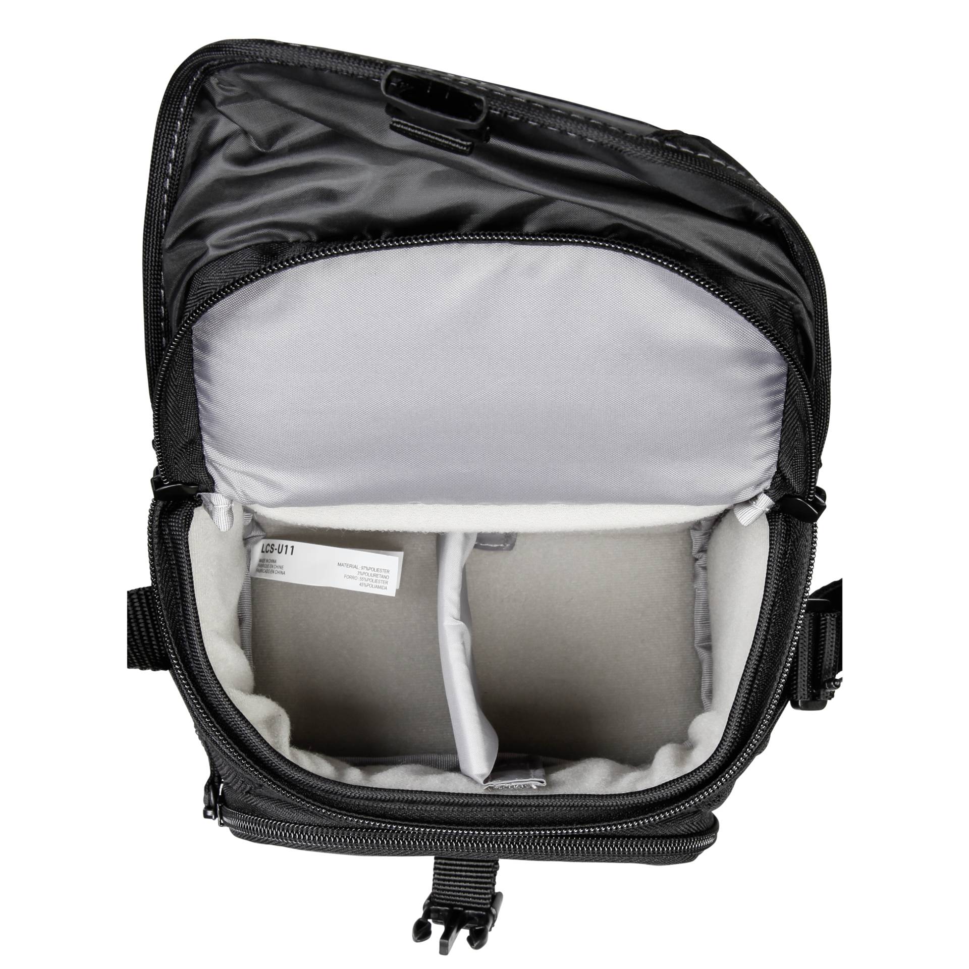 Sony LCS-U11 torba – unutarnji džepovi i gornji poklopac