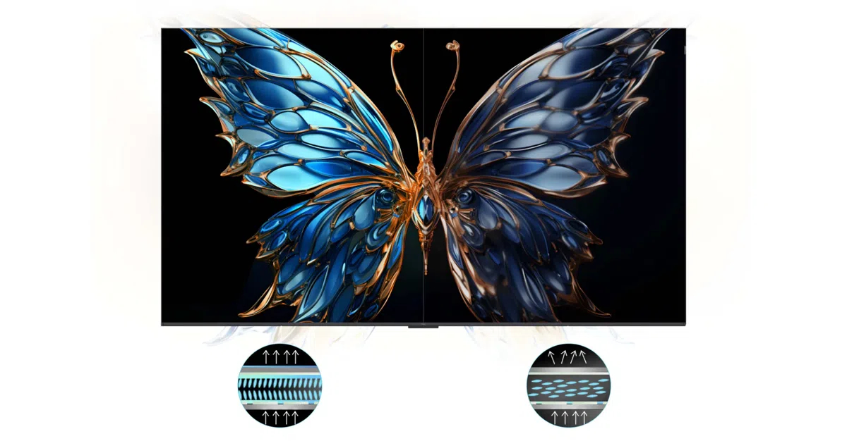 HVA panel s visokim kontrastom na TCL 75P79K QLED televizoru