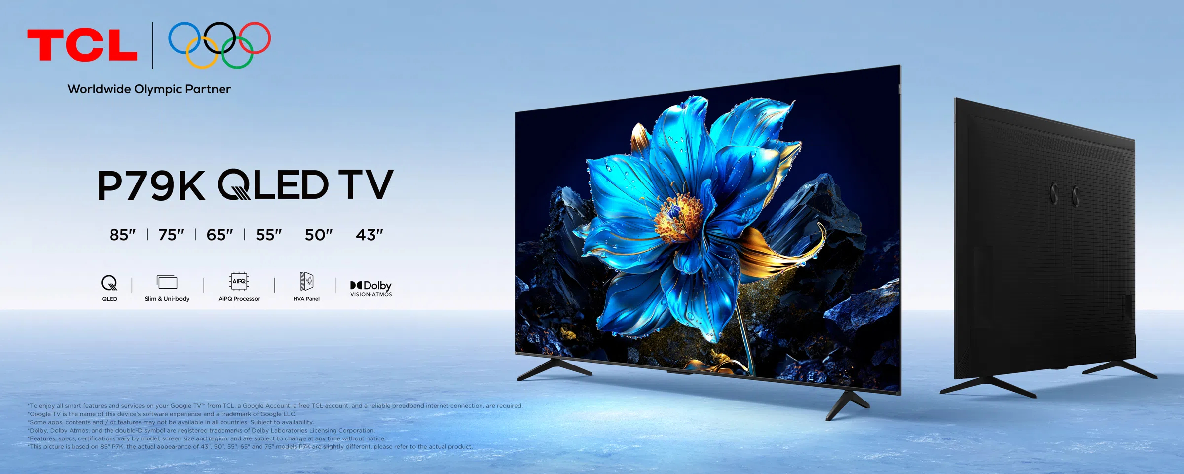 TCL 75P79K QLED 75 inča 4K UHD Google TV televizor