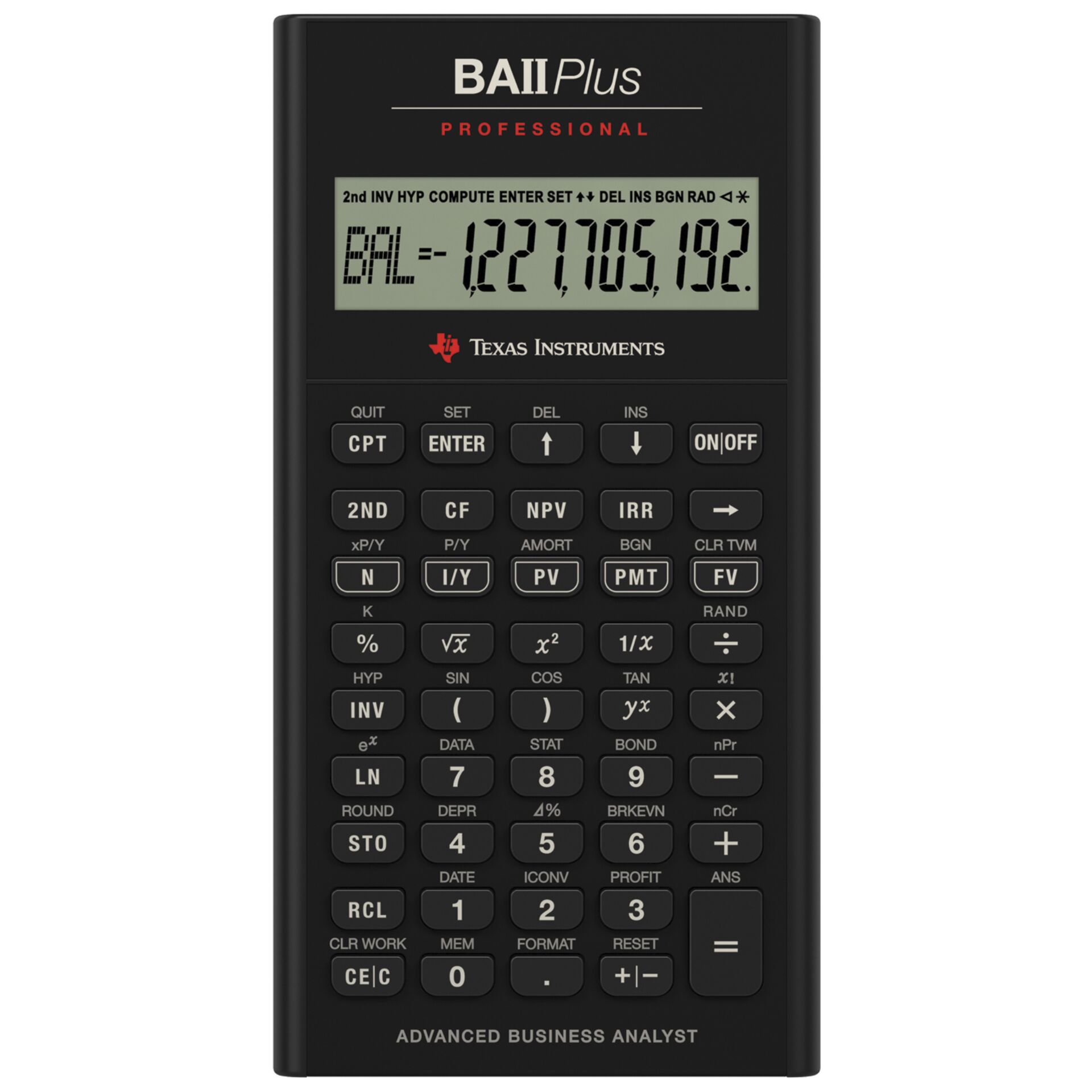 Texas Instruments BA II Plus Professional financijski kalkulator