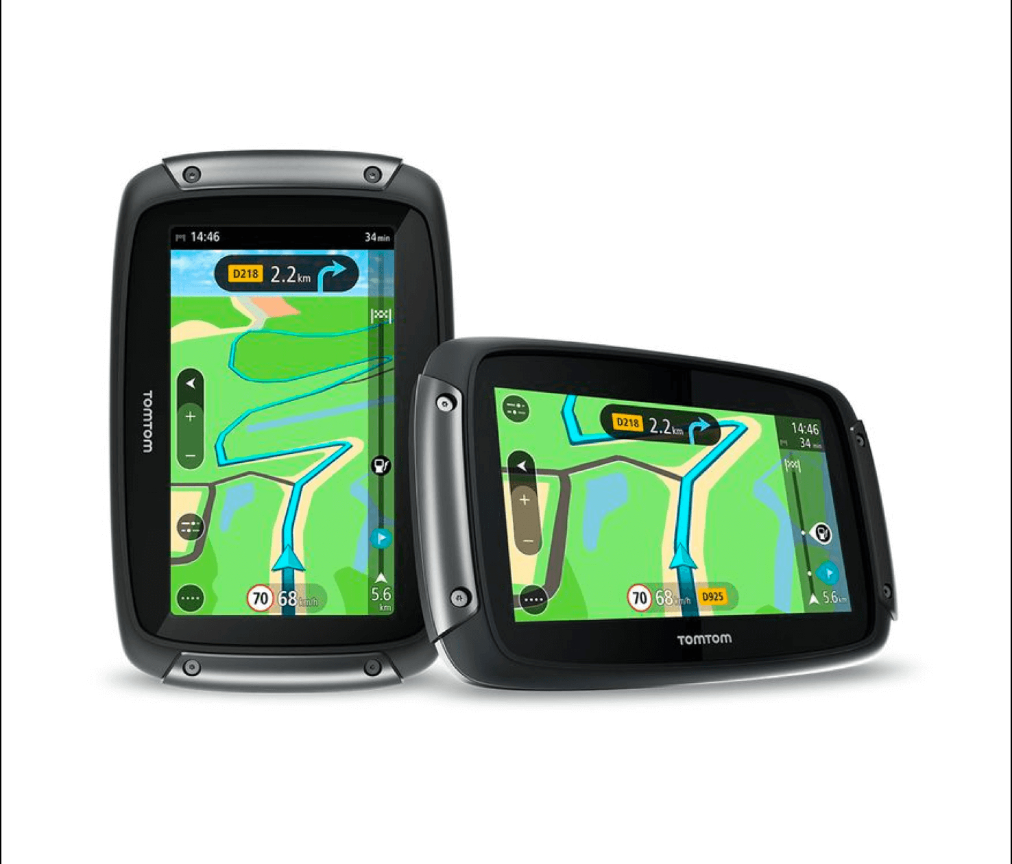 TomTom Rider 550 World Premium Pack prikaz rute na zaslonu