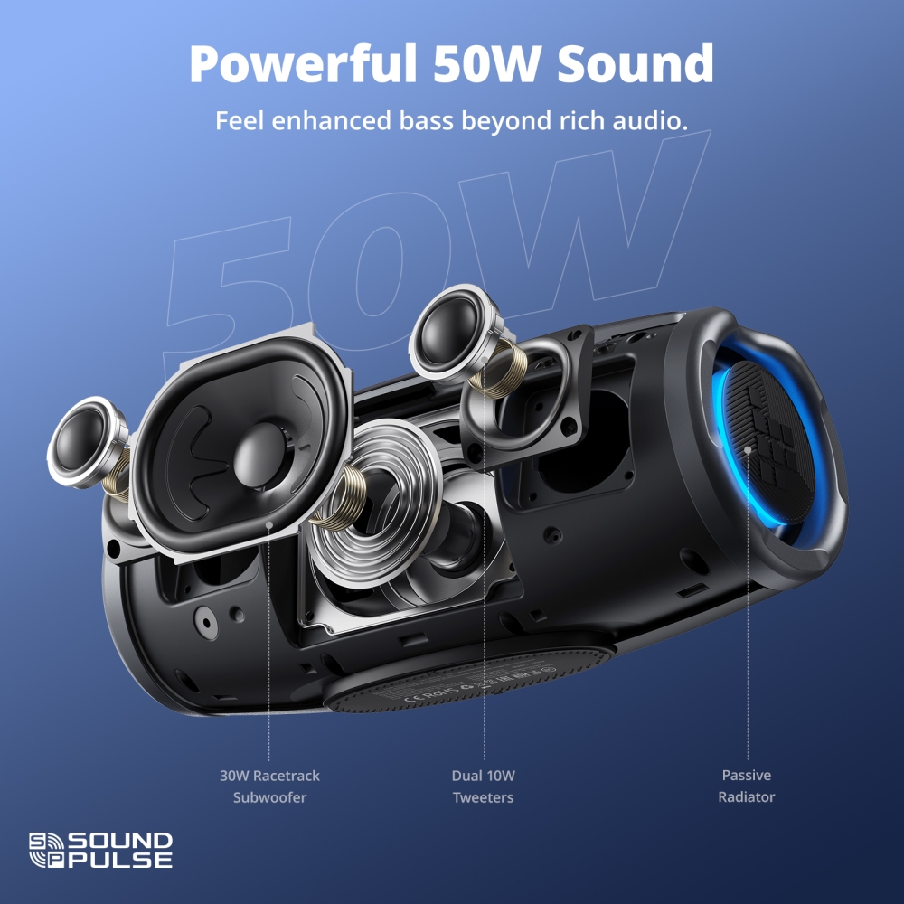 Audio detalj zvučnika Tronsmart Mirtune S100