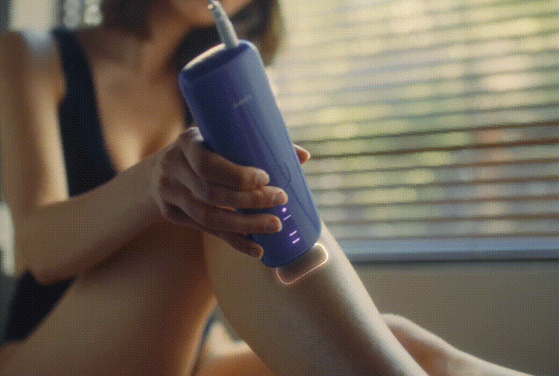 AutoGlide način rada na Ulike Air3 purple IPL epilatoru