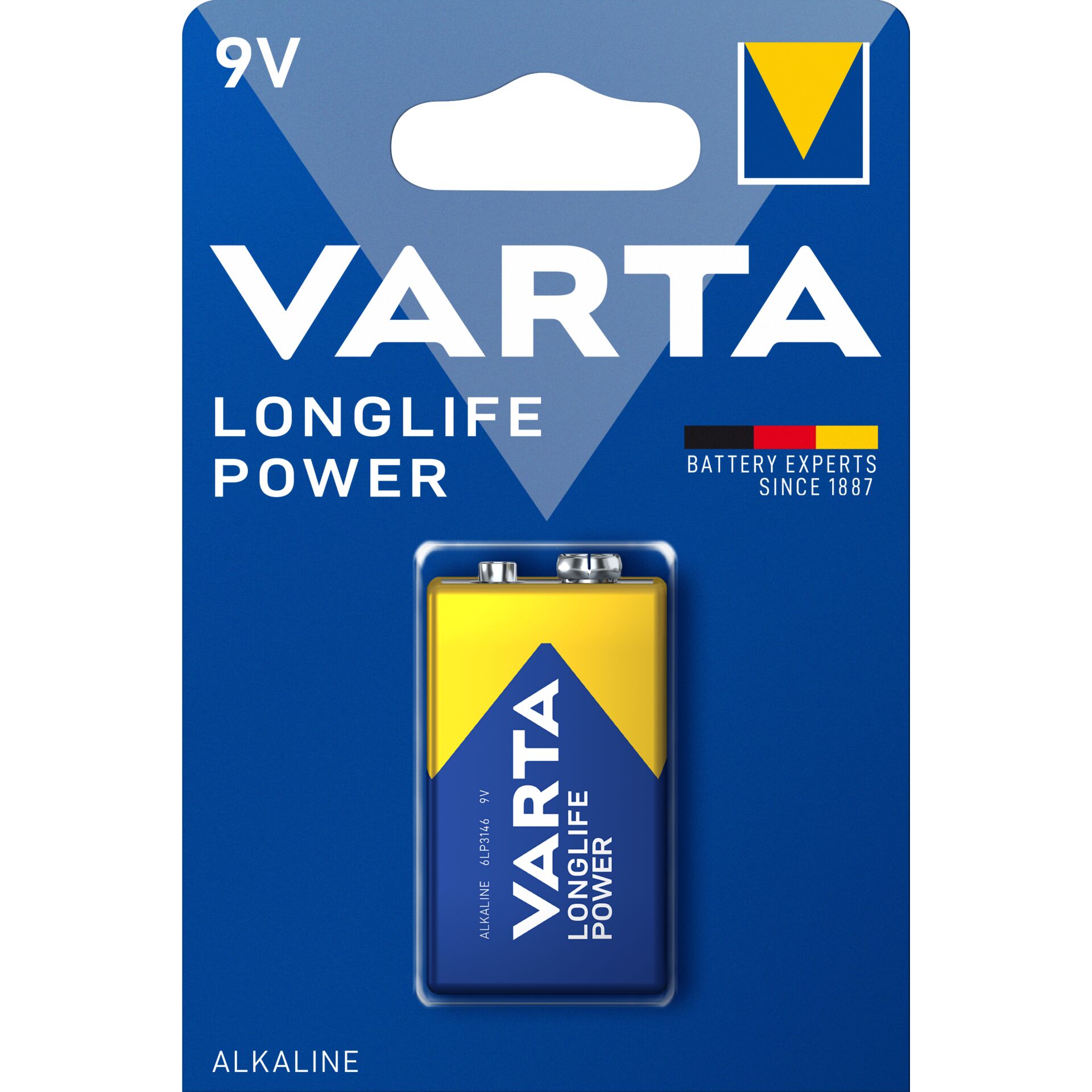 Varta Longlife Power 6LR61 9V Block baterije pakiranje 50 komada
