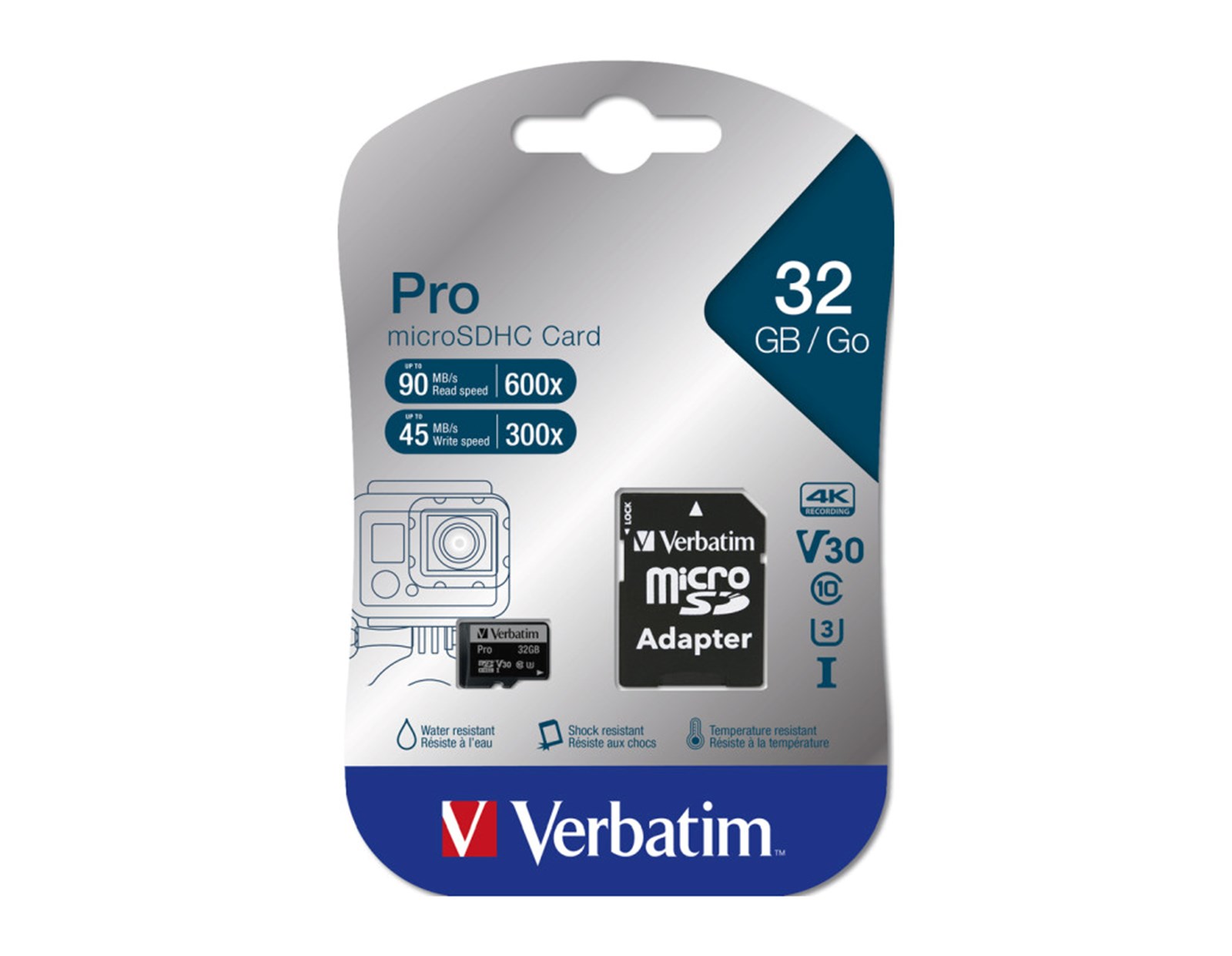 Verbatim PRO Micro SDHC 32GB U3 A2 V30 memorijska kartica