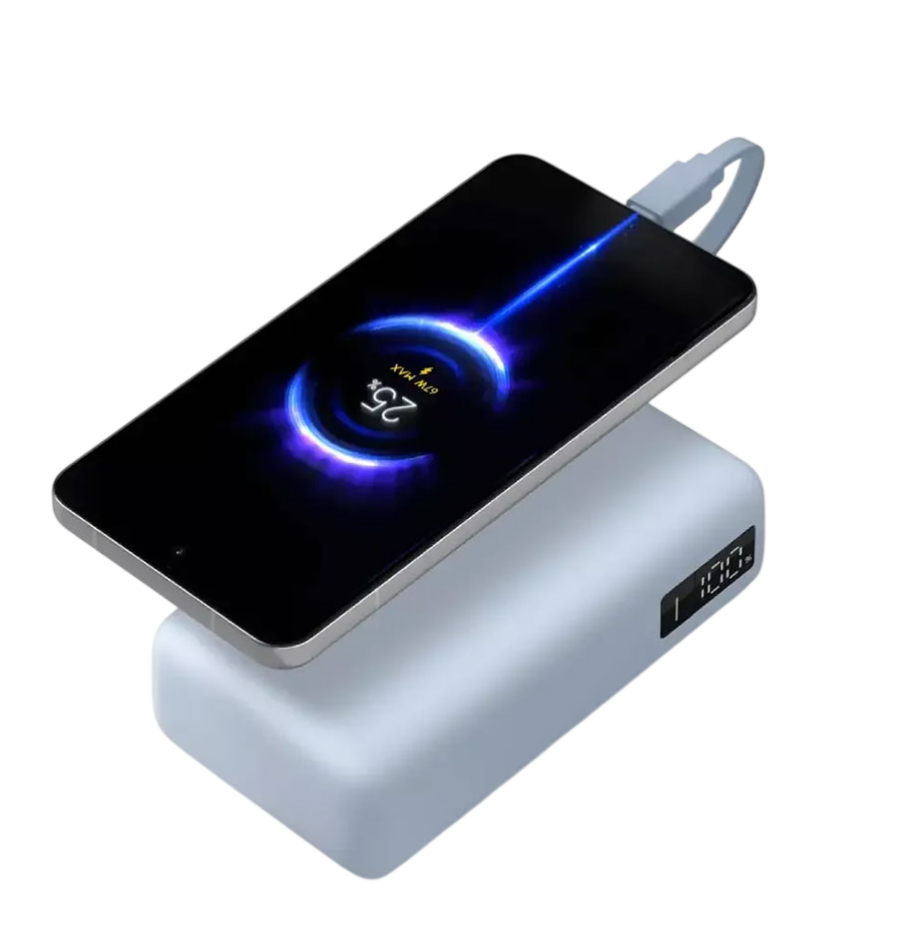 Xiaomi 67W Power Bank 10000mAh Integrated Cable plava prijenosna baterija