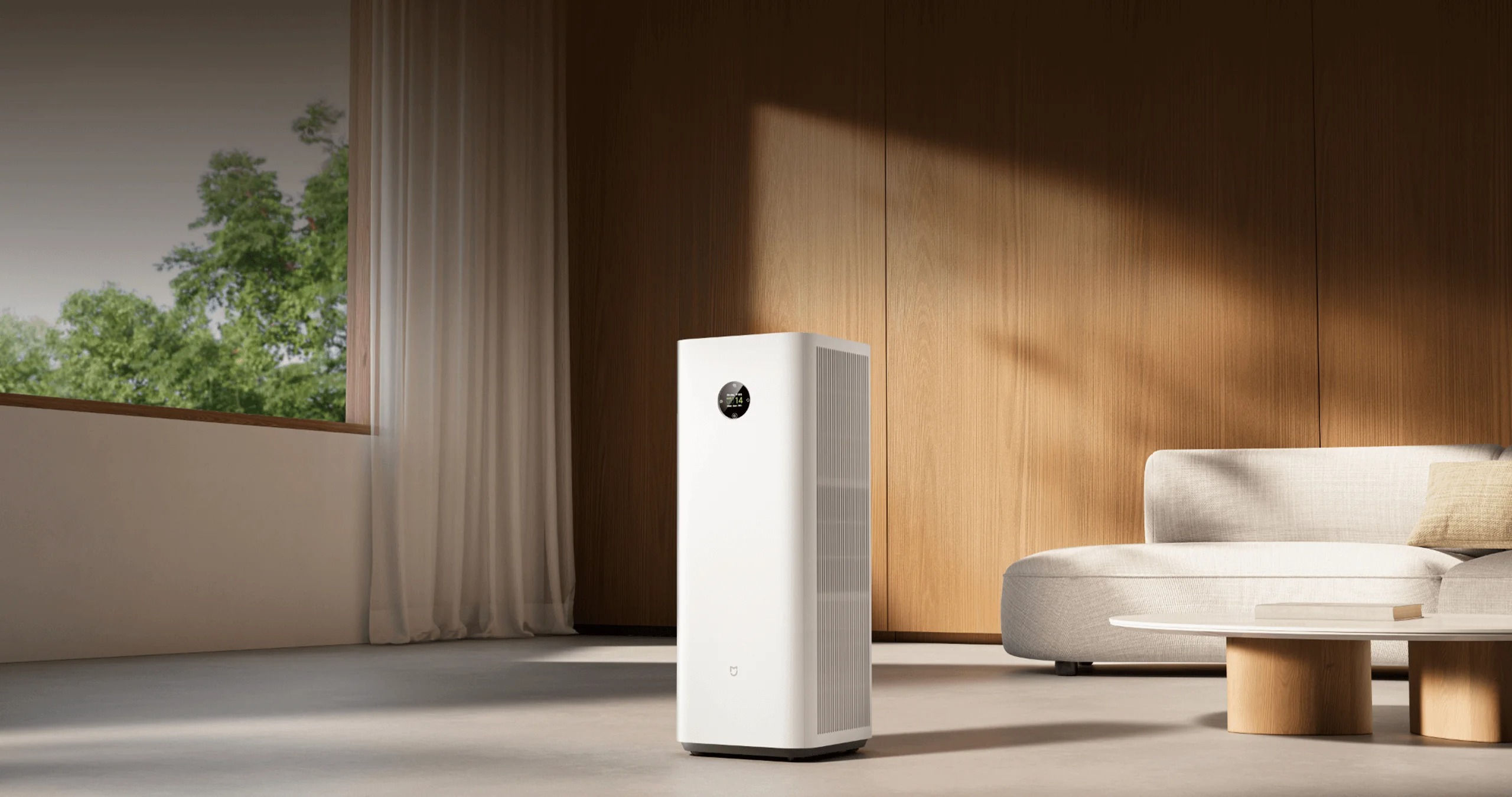 Xiaomi Mijia Smart Air Purifier Max pročišćivač zraka u modernom dnevnom boravku