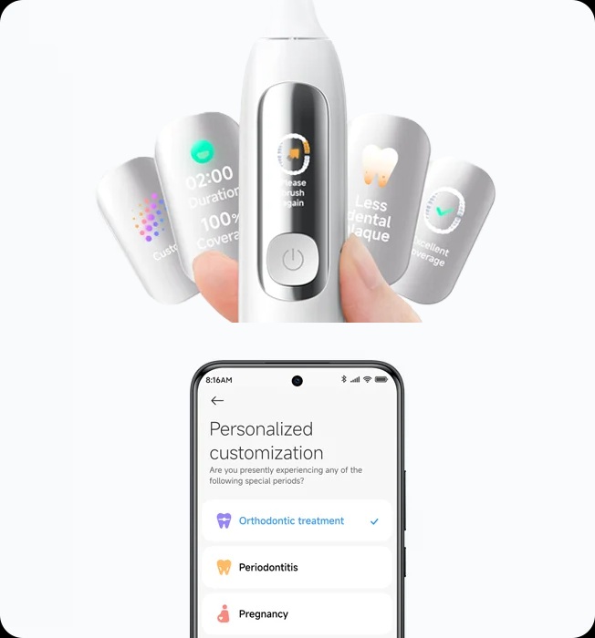 Pametni zaslon Xiaomi Mijia Smart Servo-oscillation Electric Toothbrush Pro