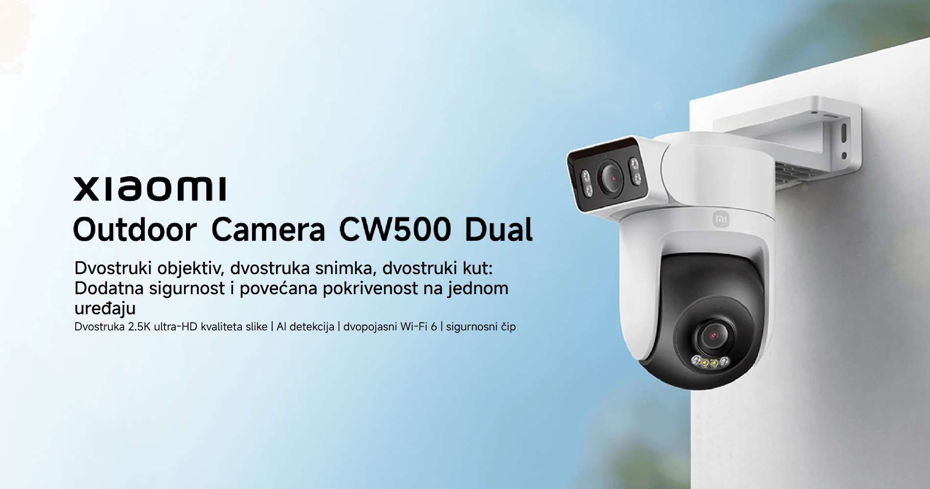 Xiaomi Outdoor Camera CW500 Dual vanjska nadzorna kamera s dvije leće