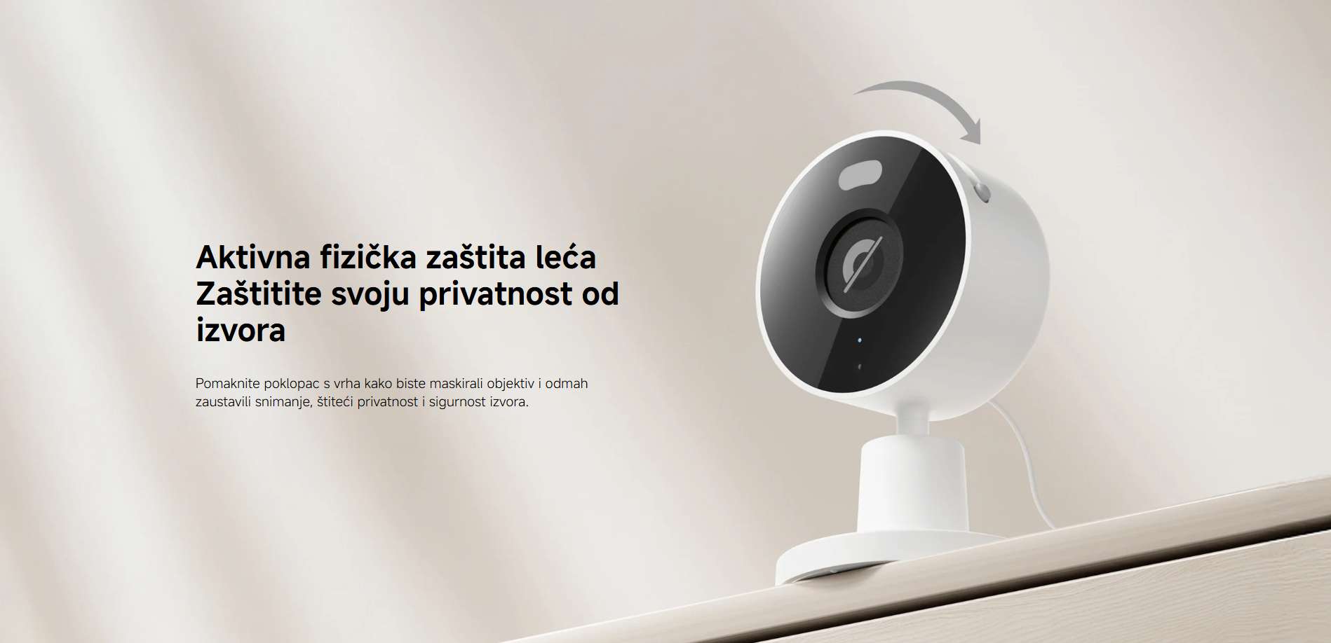 Xiaomi Smart Camera C100 s fizičkom zaštitom objektiva i WiFi 6 povezivanjem