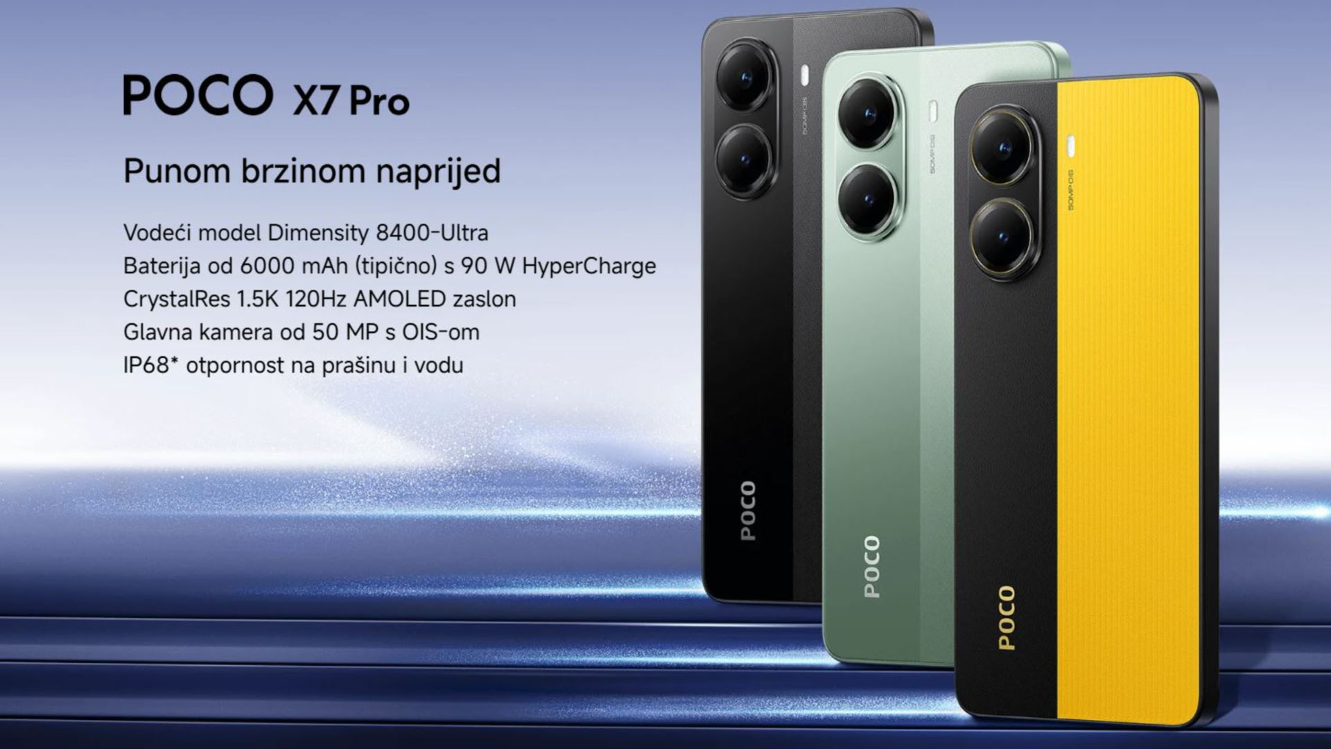 Poco X7 Pro gaming mobitel robusnog dizajna s MediaTek Dimensity 8400 Ultra procesorom