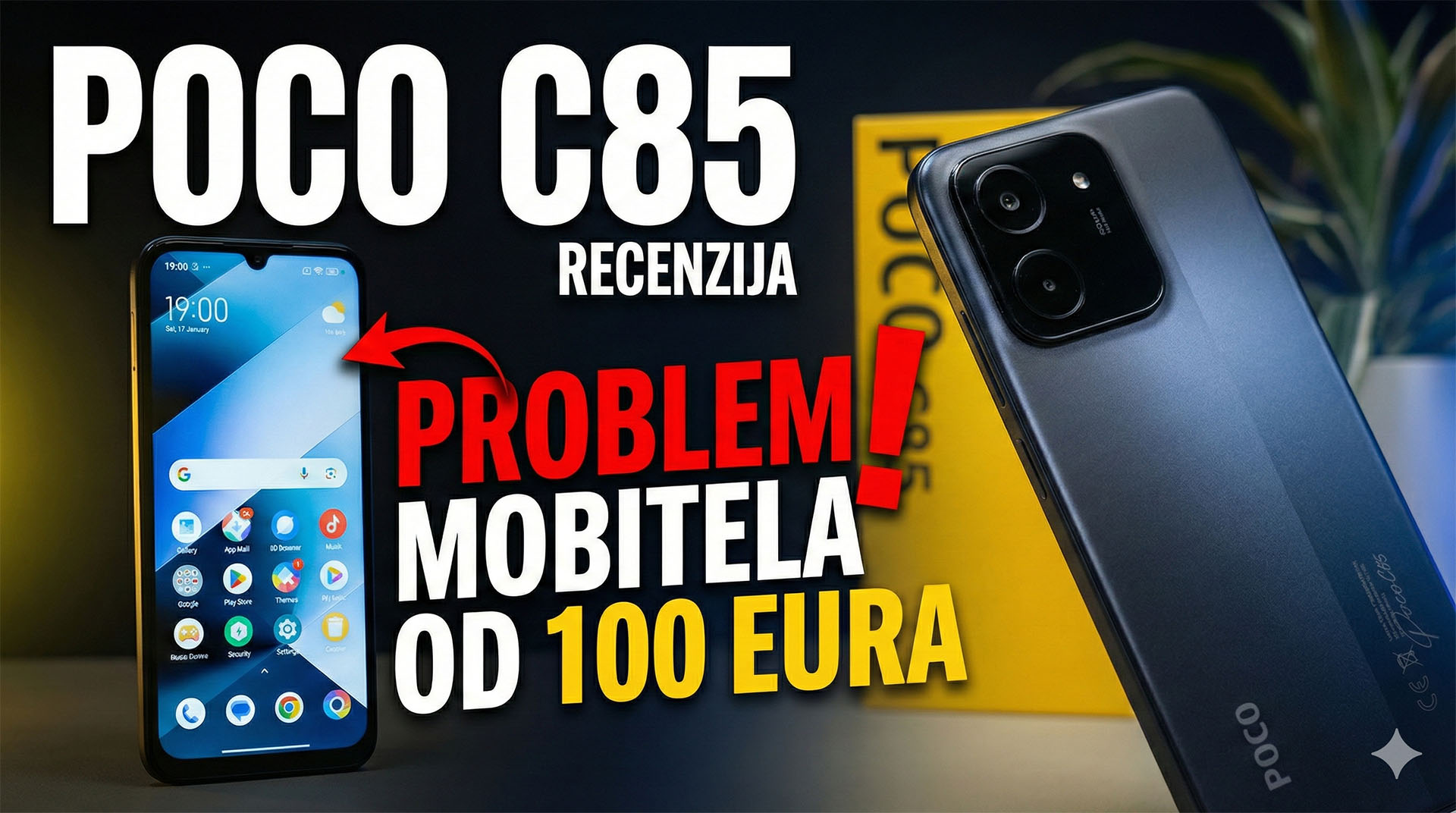 Je li Poco C85 kralj jeftinih mobitela ili samo jeftin? Xiaomi Poco C85 recenzija, mobitel na stolu, veliki ekran 6.88 inča